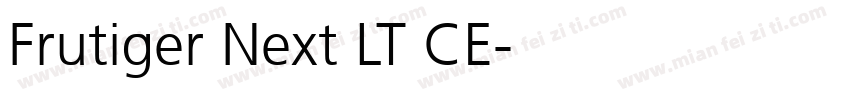 Frutiger Next LT CE字体转换